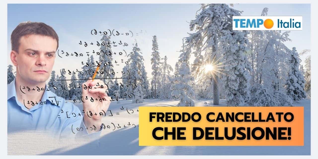 Gran caldo anomalo: stop improvviso al freddo