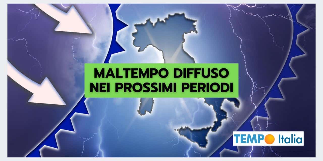 FINE del clima asciutto, ritorna meteo PIOVOSO, scopri le zone interessate