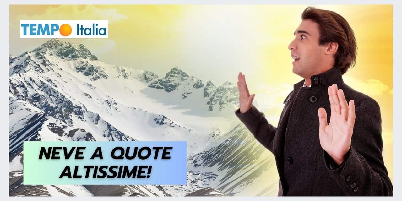 POCA NEVE in montagna, colpa del meteo anomalo