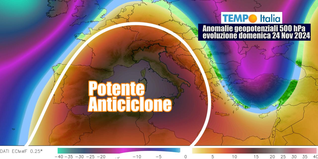 Torna forte l'Anticiclone nel corso del weekend