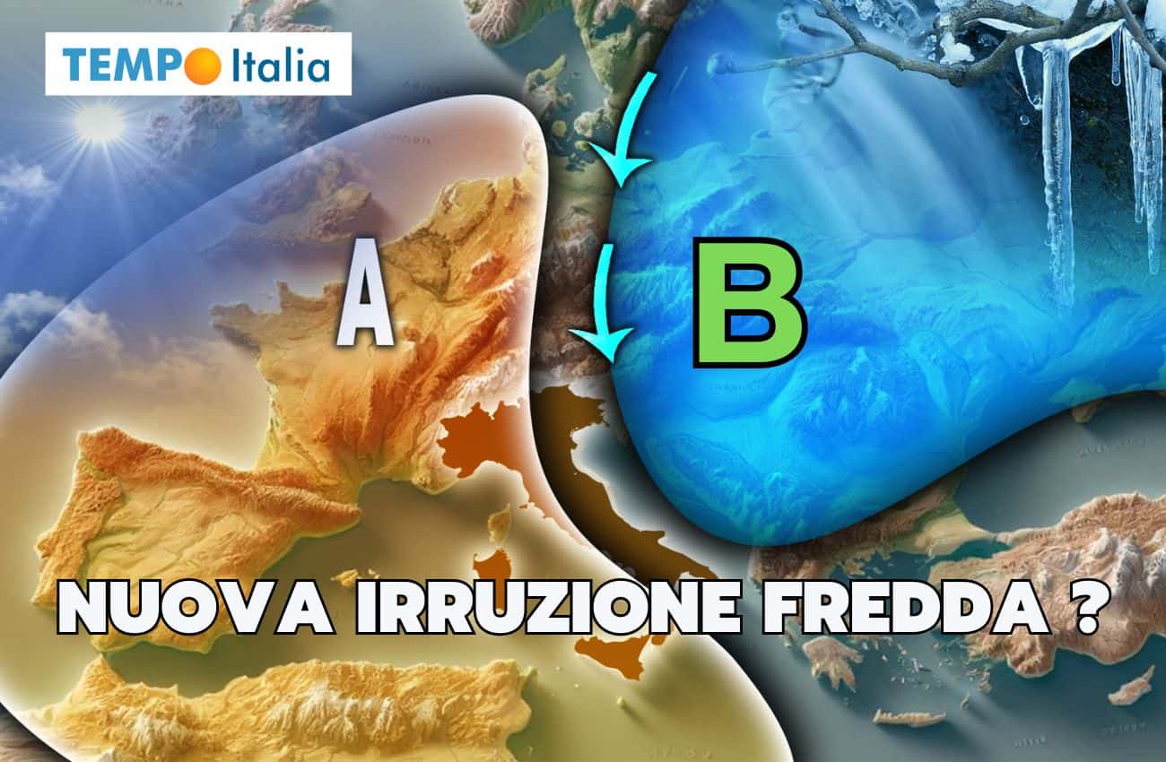 Meteo: nuova irruzione fredda in arrivo Venerdì 29