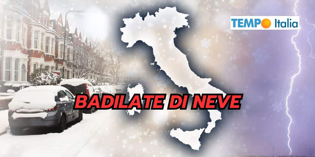Meteo: badilate di neve in arrivo? Scopri quando