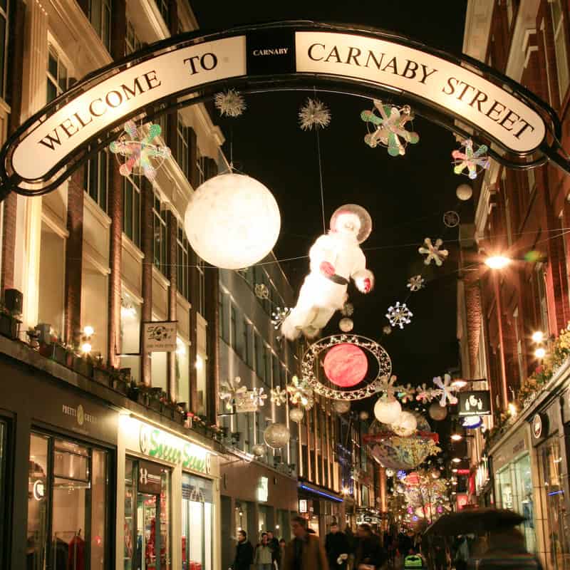 Luci di Natale a Carnaby Street a Londra 8 Luci di Natale a Carnaby Street a Londra