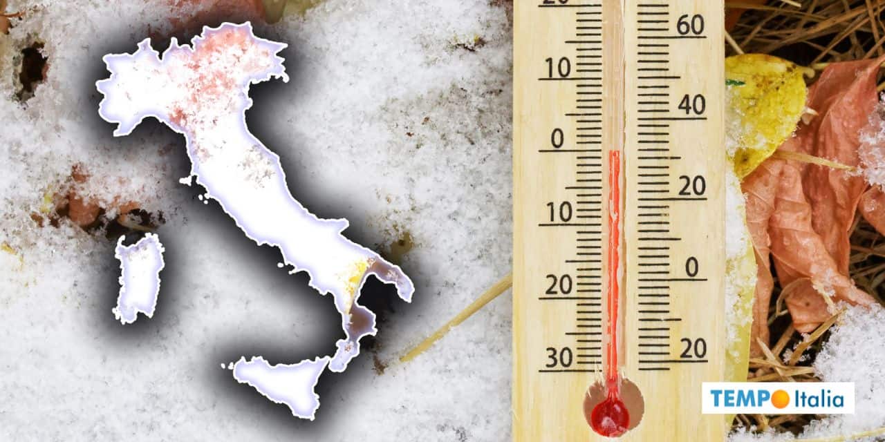 Meteo: Mercoledì 20 e Giovedì 21 col freddo, fino a 10°C in meno!