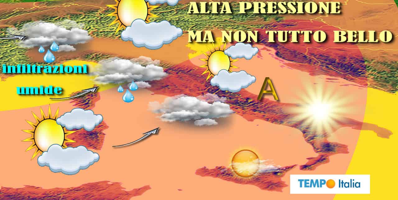 Prossima settimana più alta pressione, ma tutt’altro che buono