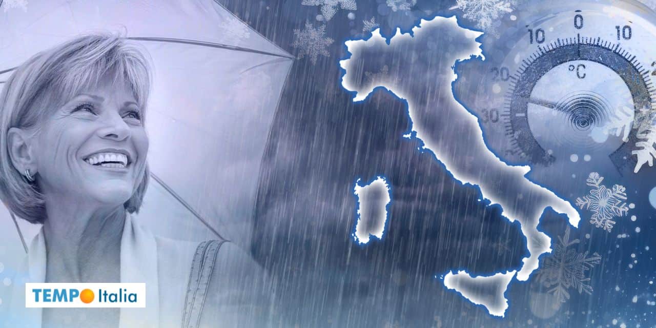 Meteo: settimana di maltempo, arriva una depressione fredda tra Giovedì 14 e Sabato 16