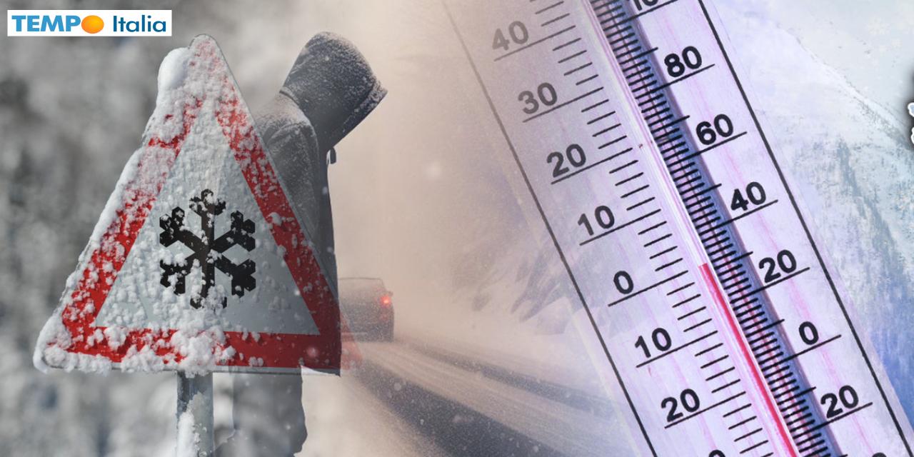 Scenari invernali su parte d'Italia