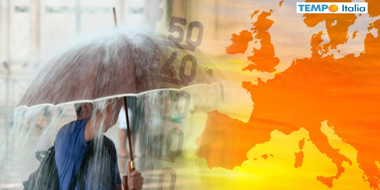 Riecco le piogge verso l'Italia