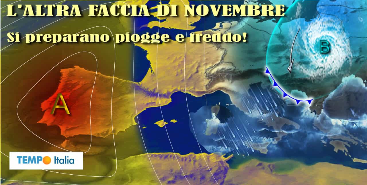 In allestimento un novembre umido e freddo. Ecco da quando e dove di più