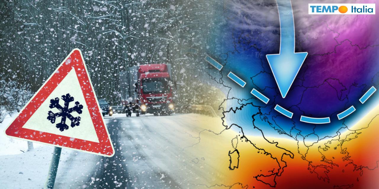 Scenari di freddo invernale e neve fino al Sud