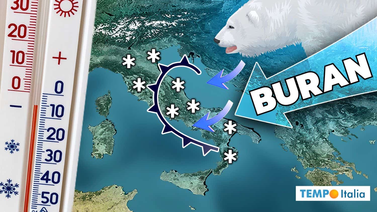 Meteo, Buran: l’Incubo Bianco sta per colpire l’Italia