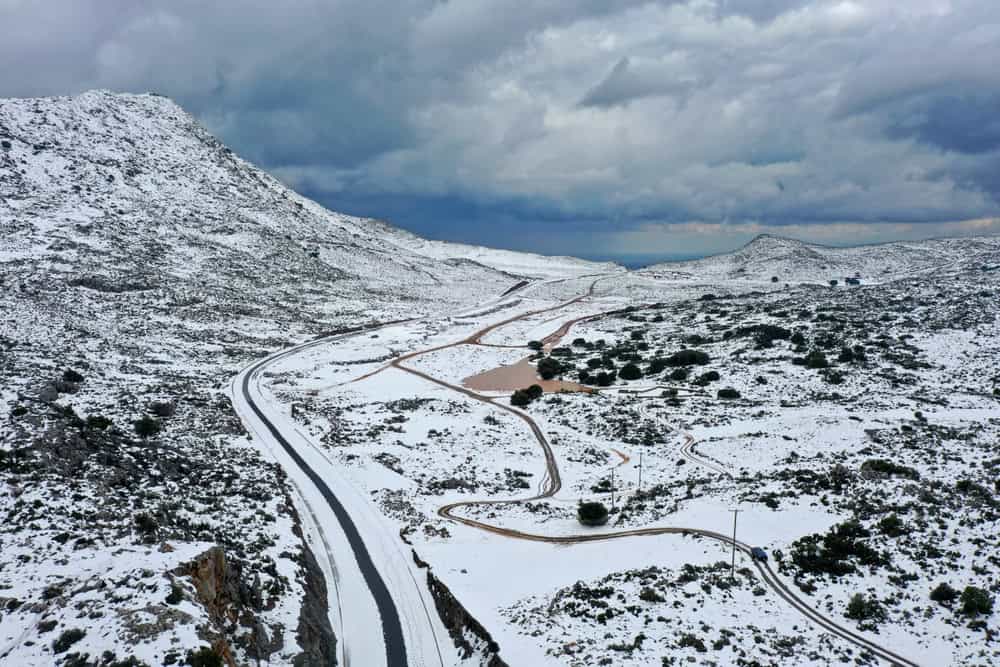 Maltempo “Elena”: neve, gelo e venti intensi sul Mediterraneo orientale