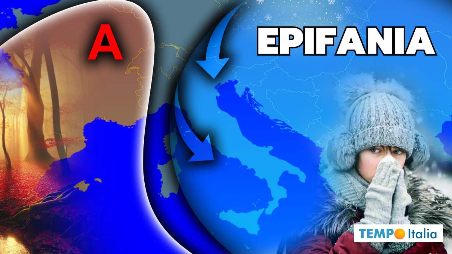 Meteo, Neve in città. L’Epifania clamorosamente bianca