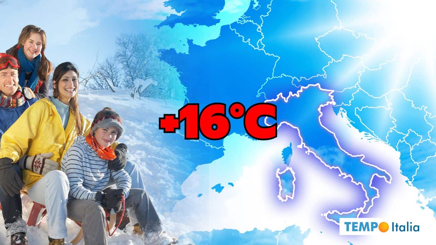 Meteo, Sbalzi Termici Natalizi: ben 16°C sopra la media! Vediamo dove