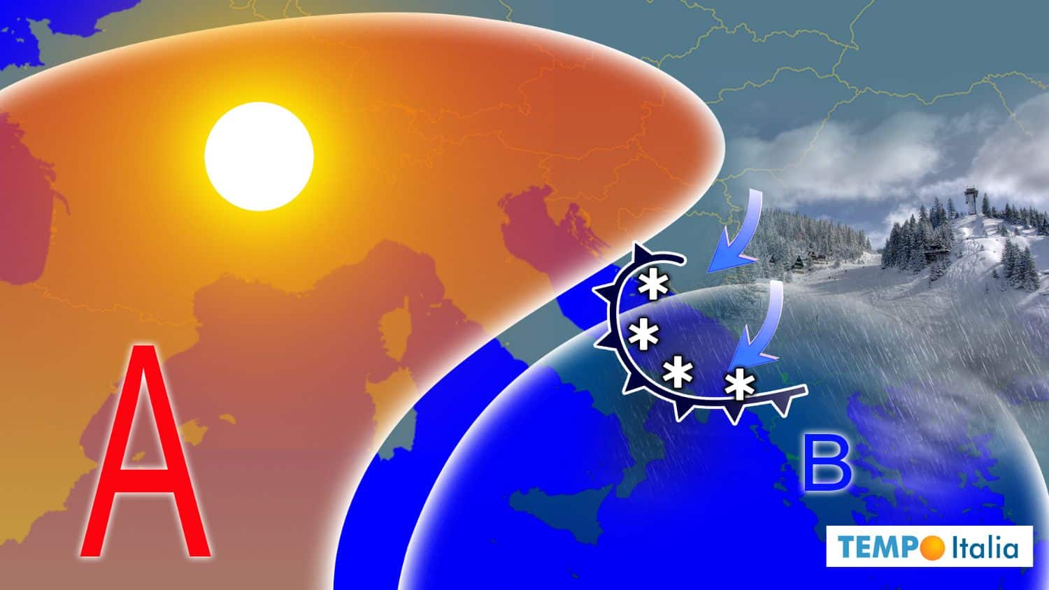 Meteo, Weekend di Gelo: ecco dove colpirà la Goccia Fredda Continentale