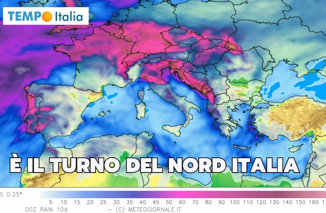 Meteo: è il turno del Nord Italia
