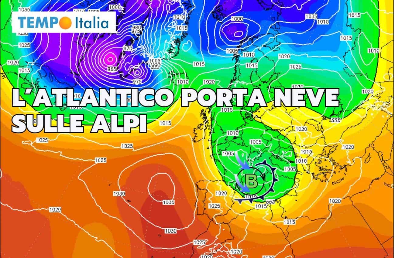 Meteo: arriva la vera neve sulle Alpi con l’Atlantico?