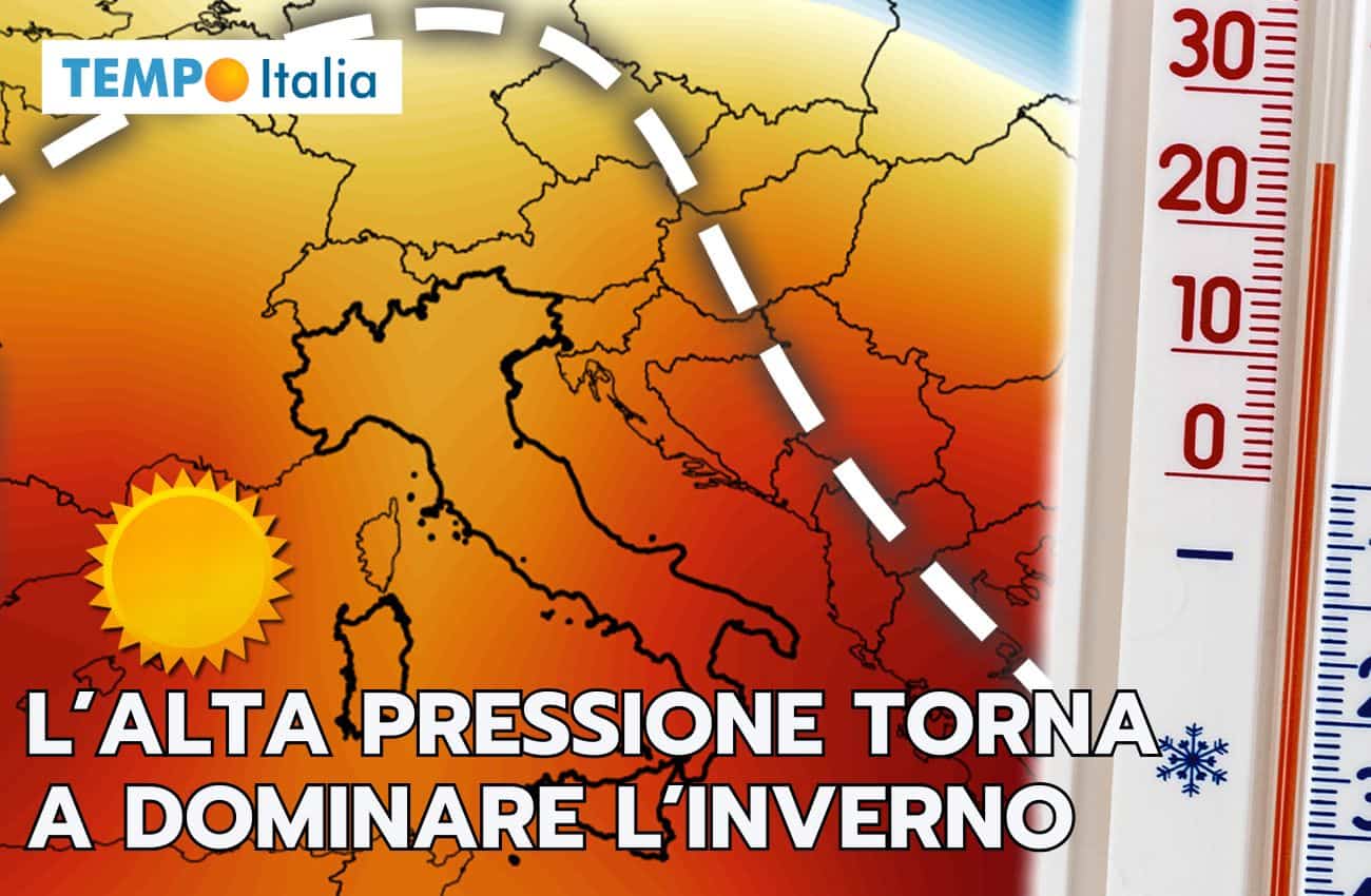 Meteo: l’alta pressione deciderà le sorti del tempo per fine anno