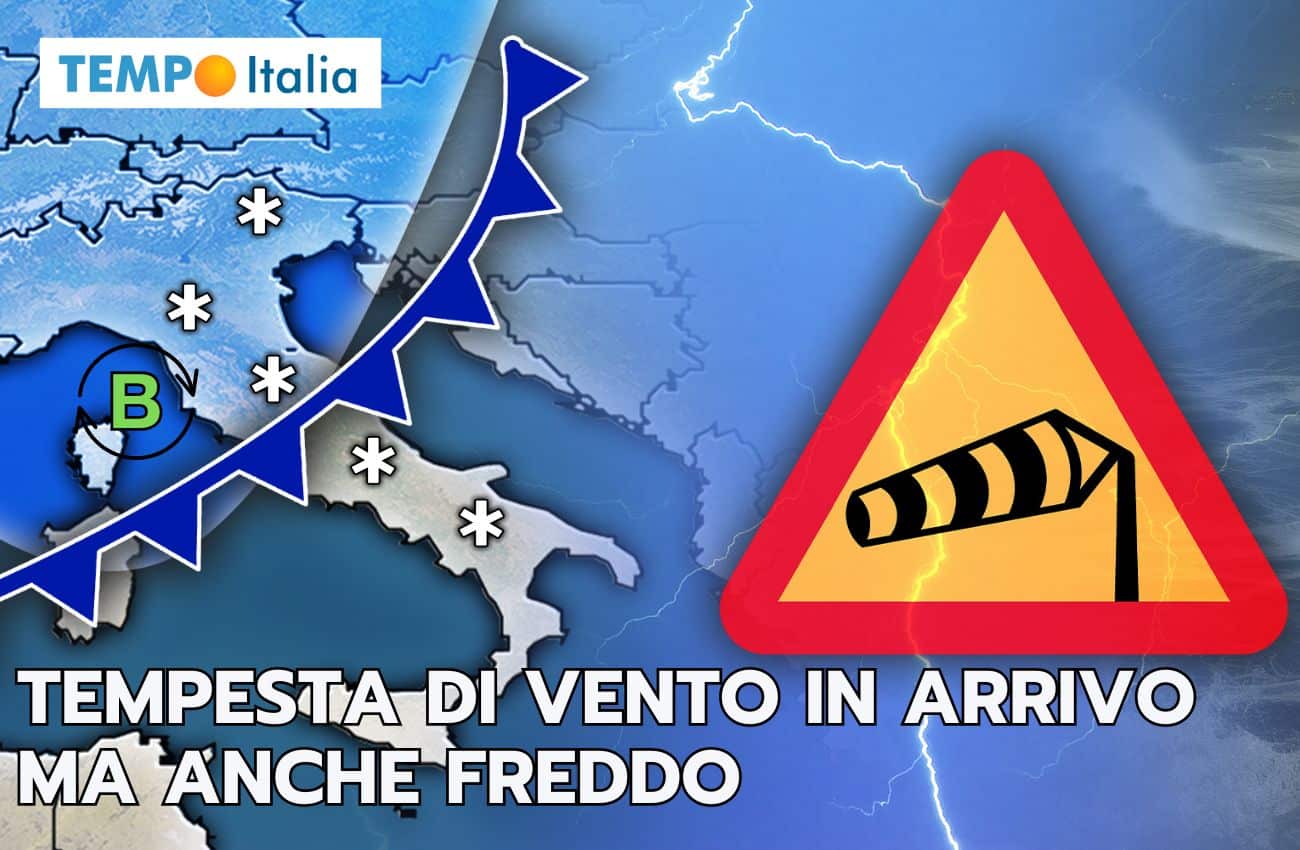 Meteo: colpo di scena, tempesta in arrivo in Italia