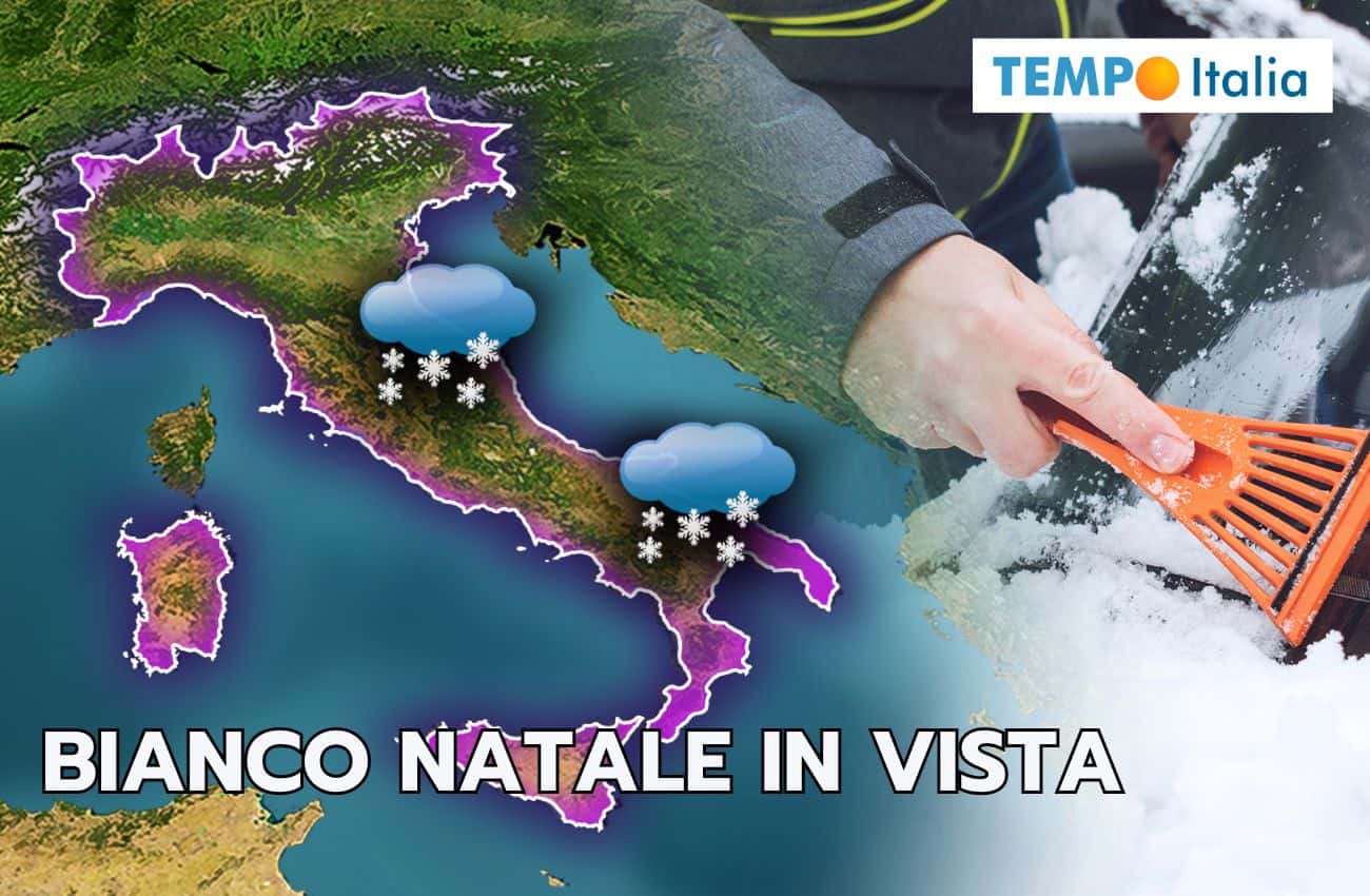 Meteo: bianco Natale in Italia con tanta neve