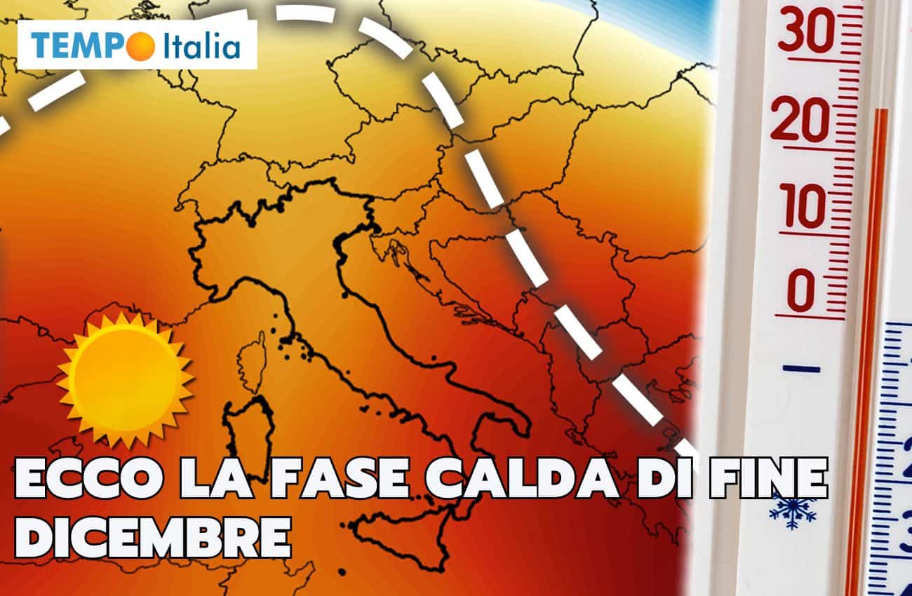 Meteo: ecco il caldo di fine Dicembre