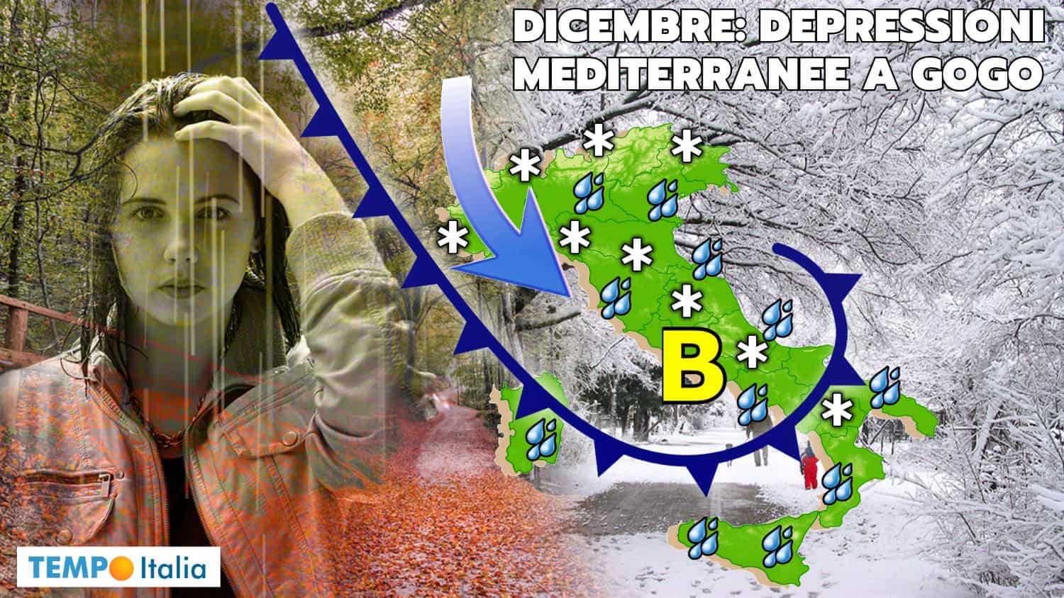 Prossimi 15 giorni: tante piogge, ma quanto freddo e quanta neve?