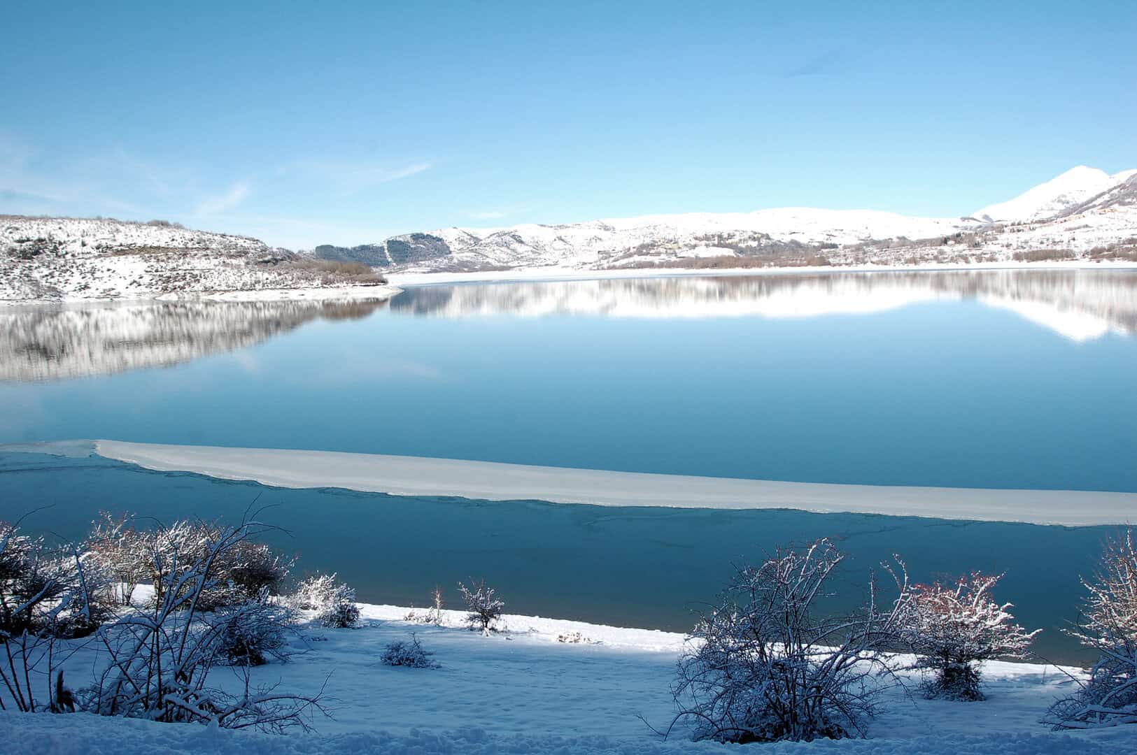 Inverno al Lago di Campotosto. 4 Inverno al Lago di Campotosto.