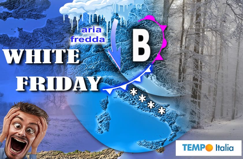 A sorpresa, neve a bassa quota Venerdì 20. Ecco dove con mappa