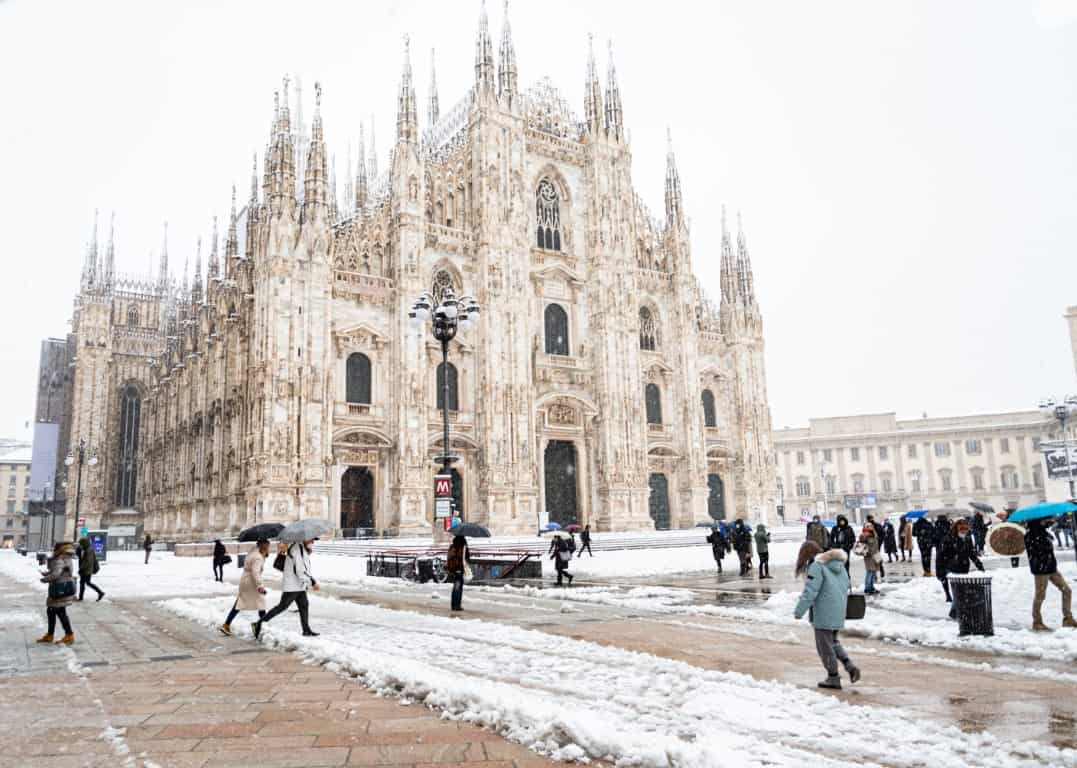 Quanto arriverà la neve a MILANO? Tendenza meteo sino Epifania