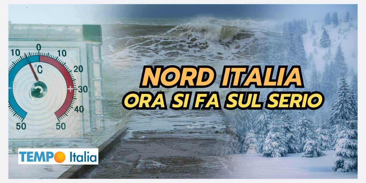 Nord Italia protagonista del meteo: in arrivo PIOGGIA e NEVE