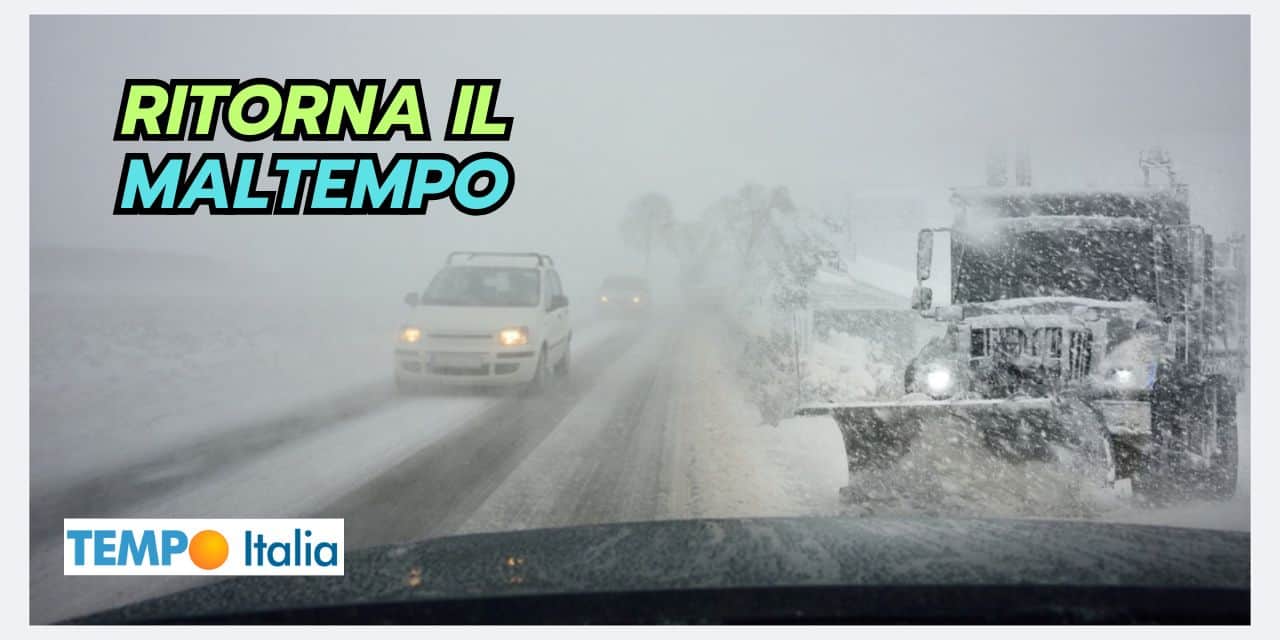 Meteo piovoso e neve dopo l’improvvisa mitezza