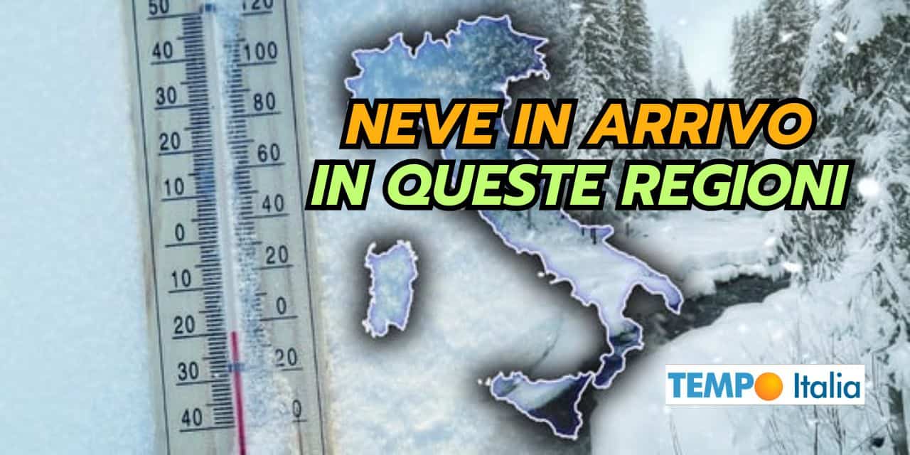 Meteo: Sabato 11 e Domenica 12 FREDDO e NEVE in molte Regioni