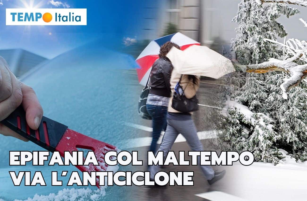 Meteo Epifania: il maltempo conquista terreno, torna la neve
