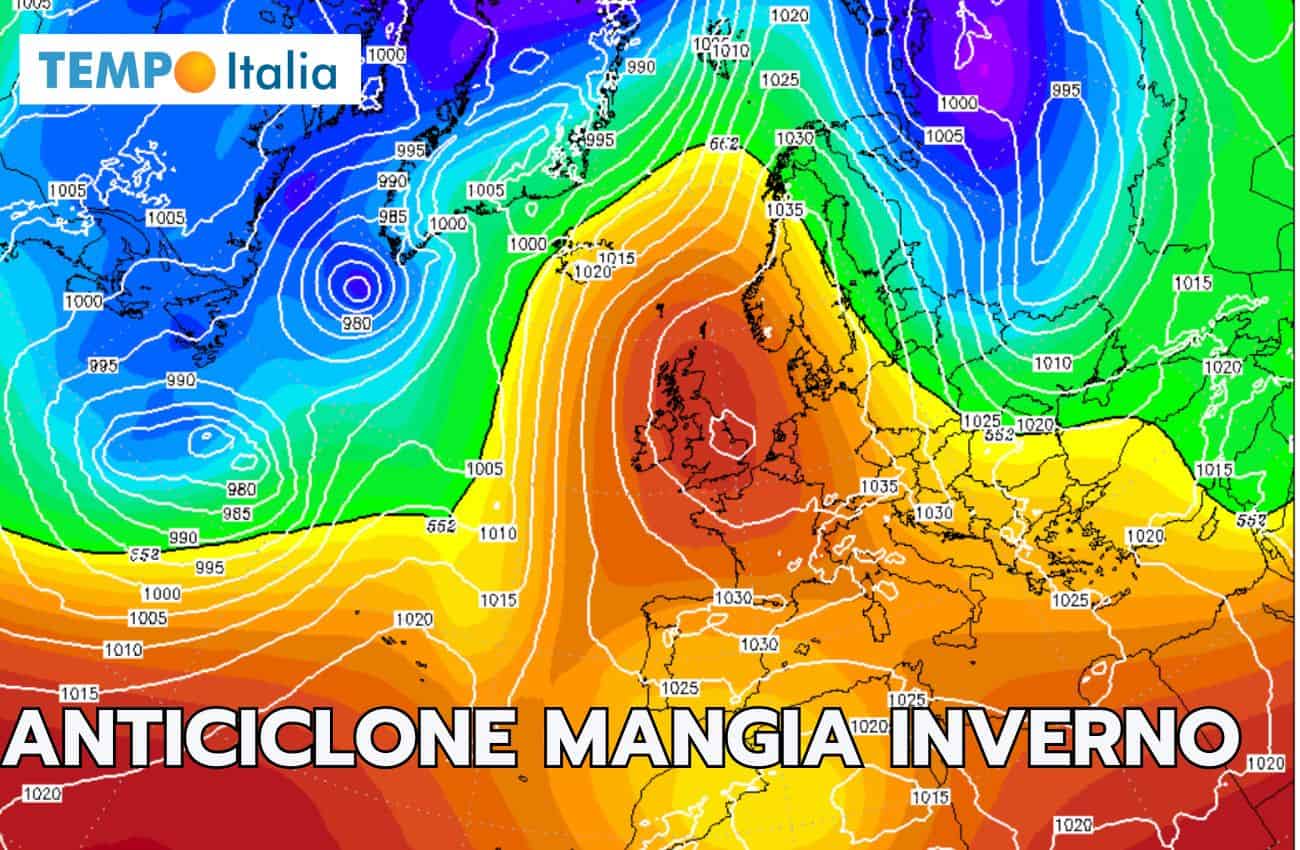 Meteo: l’anticiclone mangia inverno in vista, vediamo dove