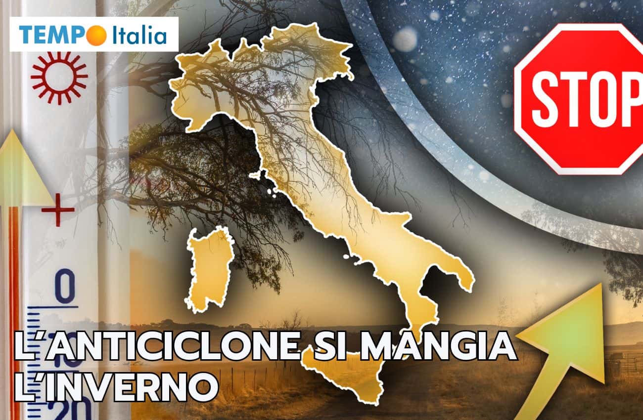 Meteo: l’ANTICICLONE mangia inverno vuole PRENDERSI Gennaio