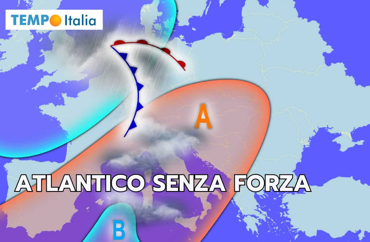 Meteo: Atlantico senza forza, vediamo il tempo su alcune regioni