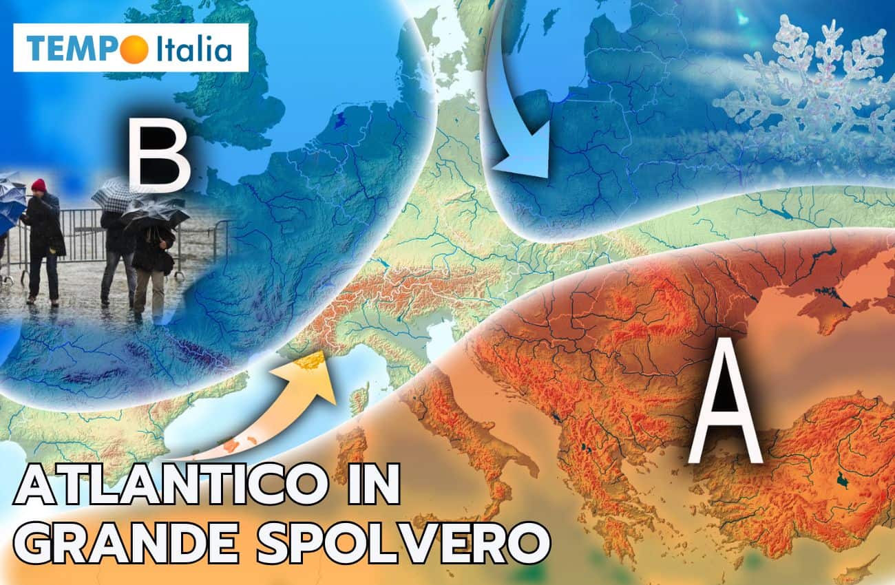 Meteo: Atlantico di nuovo attivo porta il respiro del maltempo in Italia