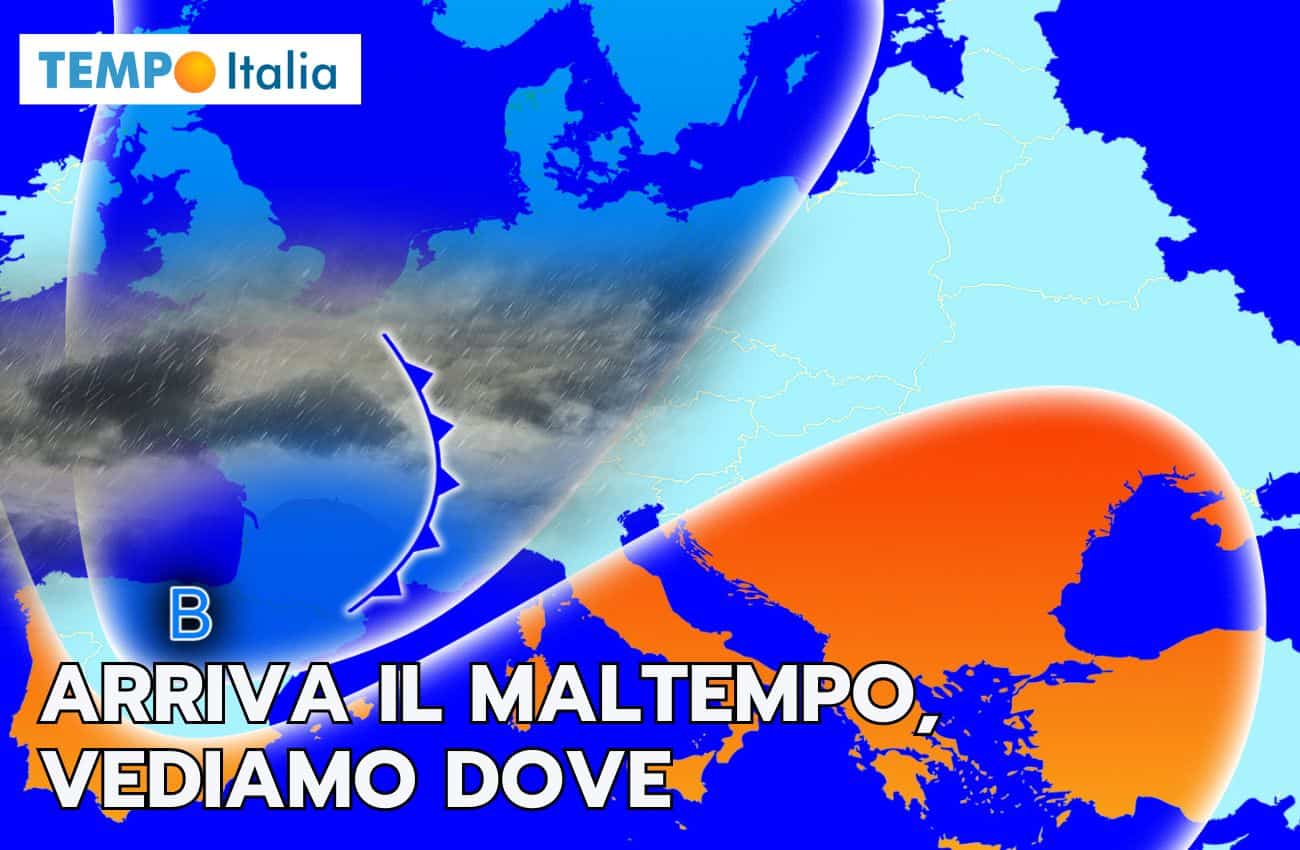 Meteo: maltempo in Italia, ecco le regioni interessate