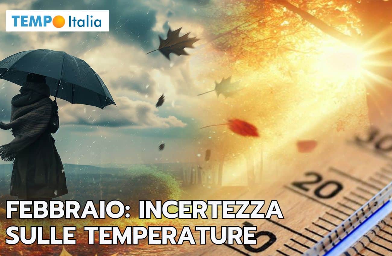 Meteo: andamento termico incerto fino a fine prima decade di Febbraio