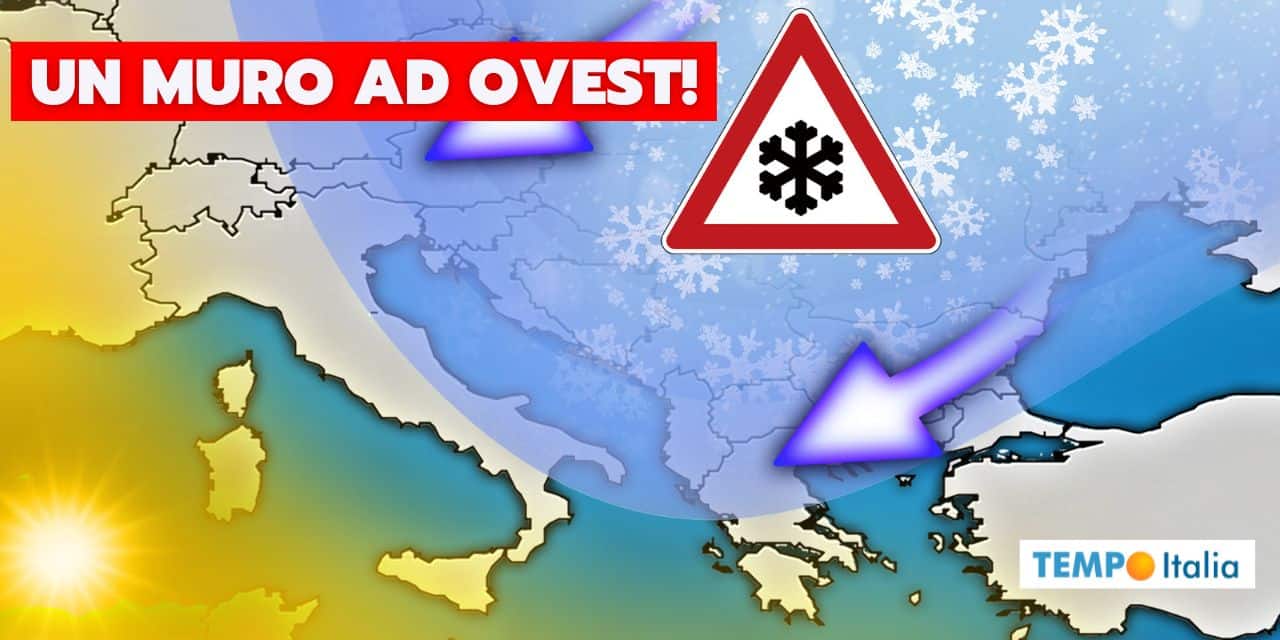Meteo: “blocco” in Atlantico, il gelo da est avrà campo libero