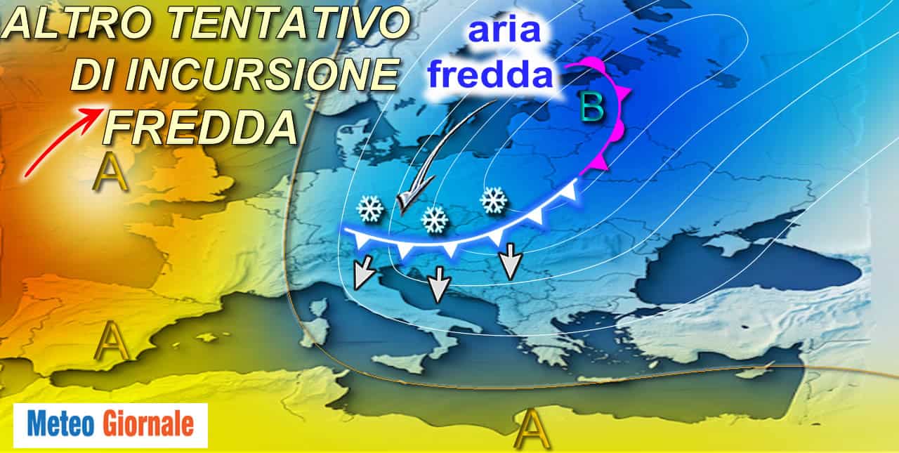 Il freddo riproverà a puntare l’Italia. Ecco quando