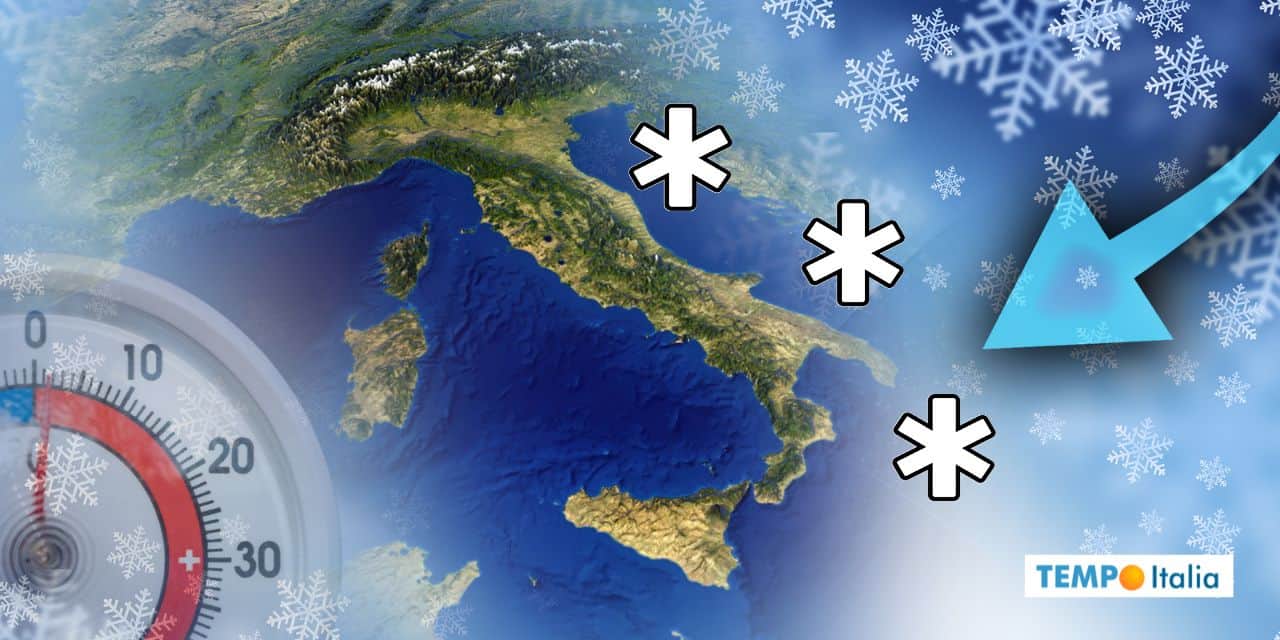 Meteo: ribaltone improvviso, neve sulle coste su queste regioni
