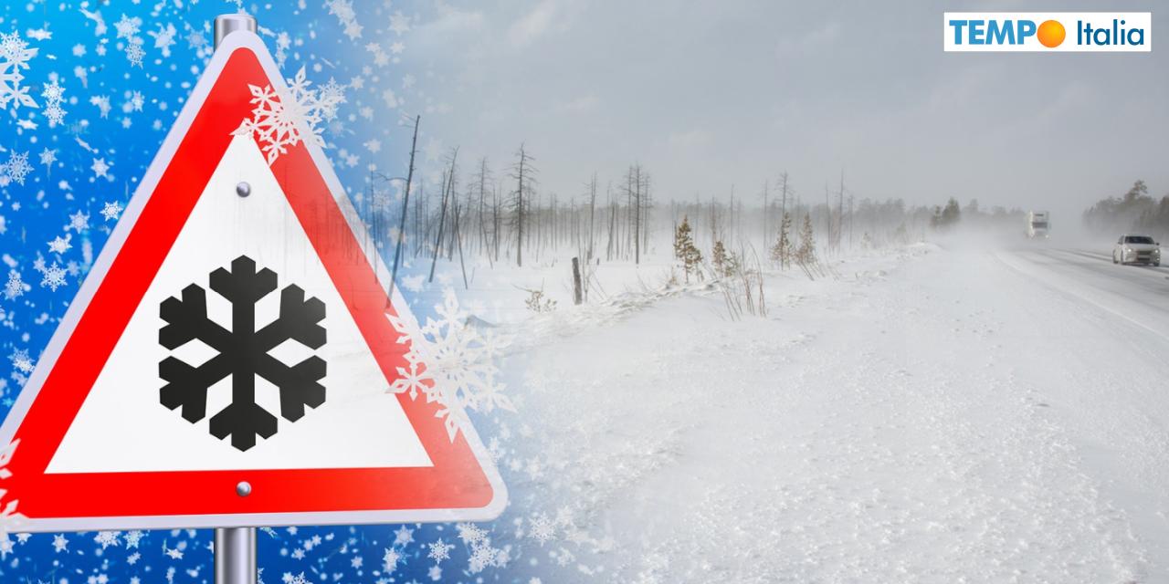 Attesa neve a bassa quota e copiosa sulle aree interne adriatiche