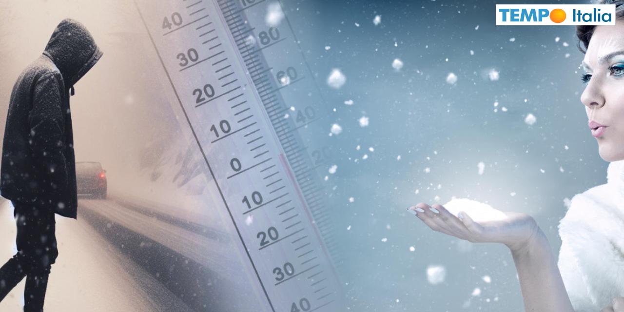 Weekend con temperature e neve a bassa quota