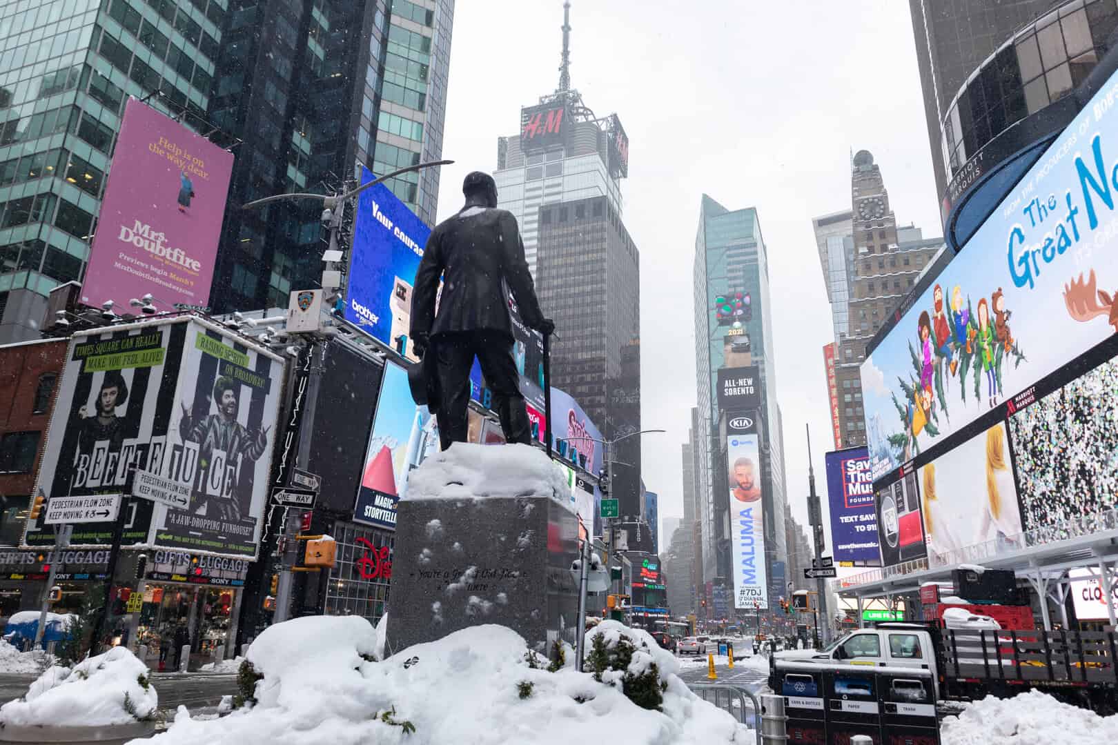 Meteo New York: tripla tempesta in arrivo, neve, ghiaccio e pioggia