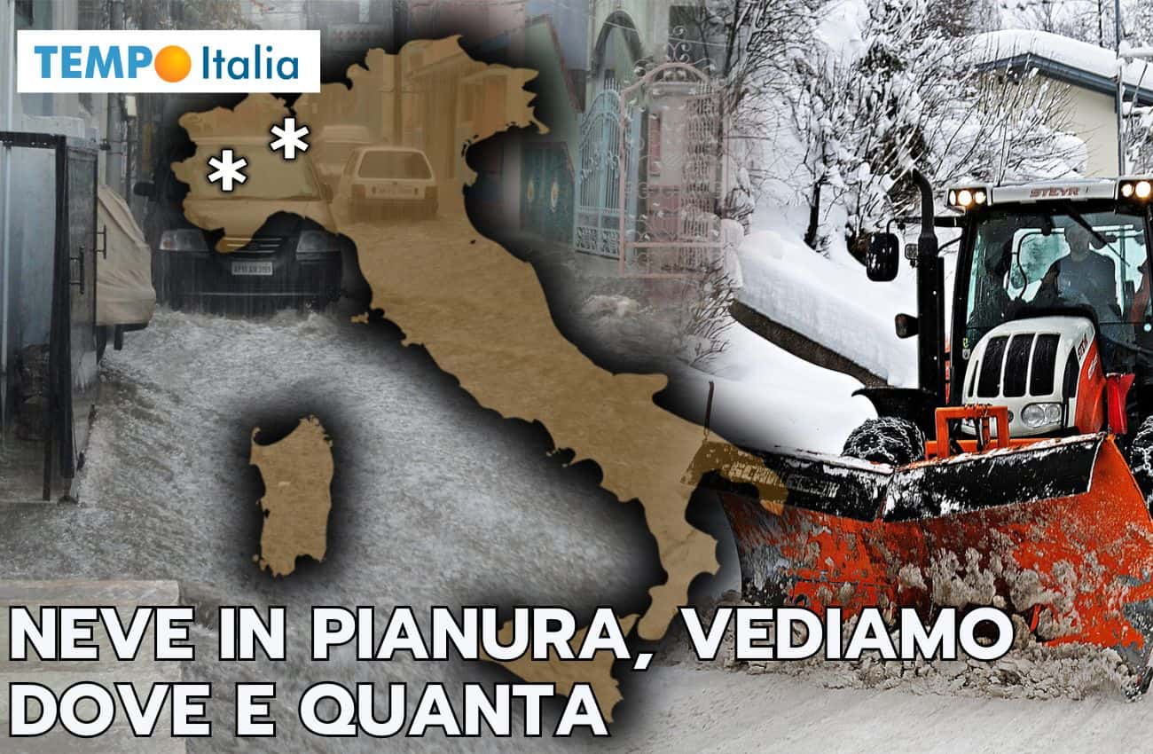 Meteo: la NEVE potrebbe tornare in Pianura Padana, vediamo dove e quanta