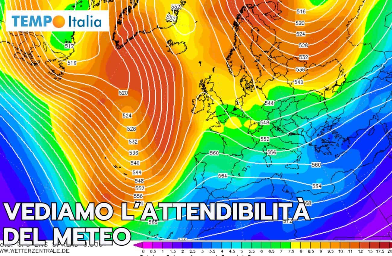 Meteo: ecco l’attendibilità della tendenza della prossima settimana
