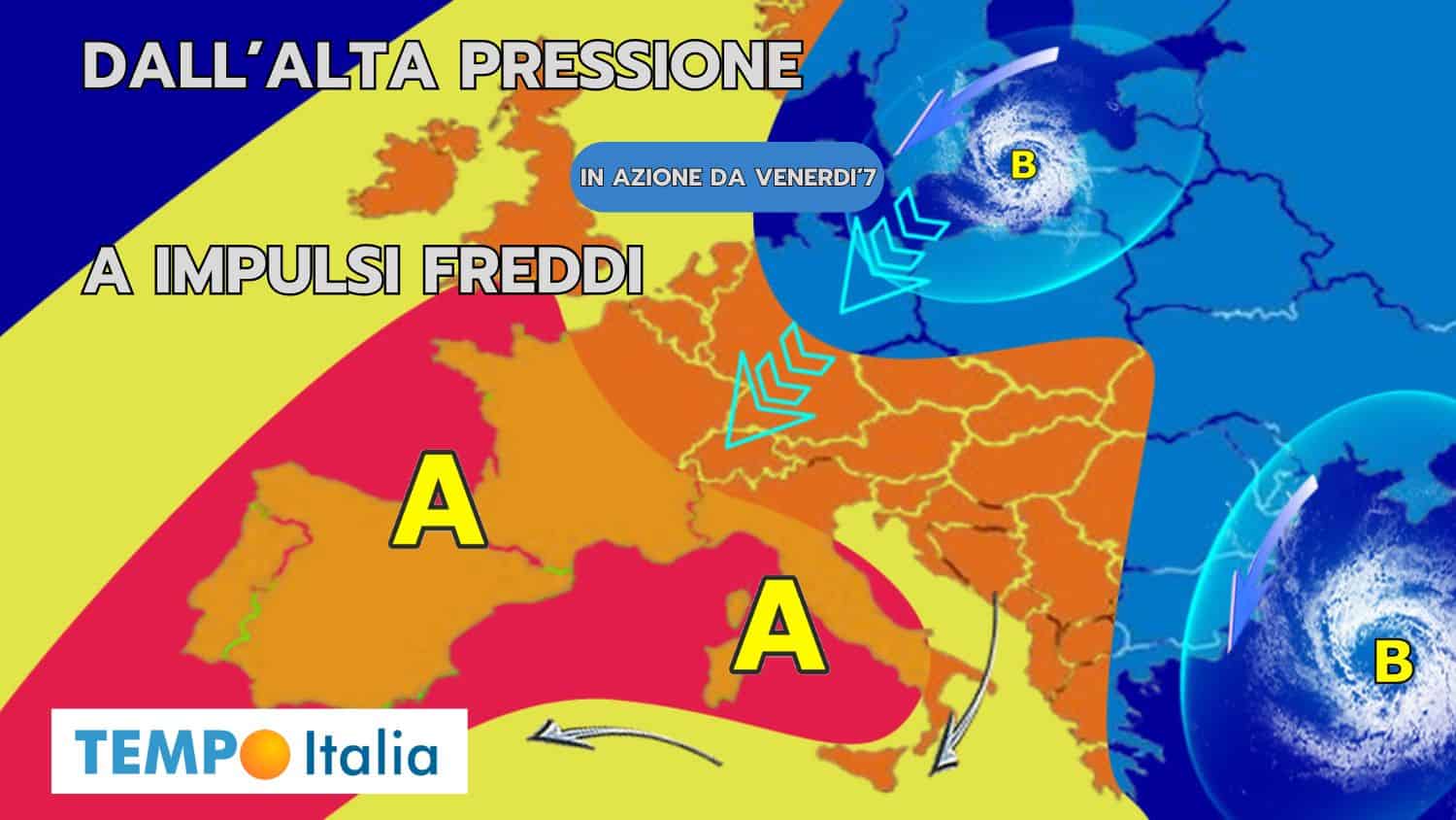 Il tempo della settimana: prima sole poi neve in pianura