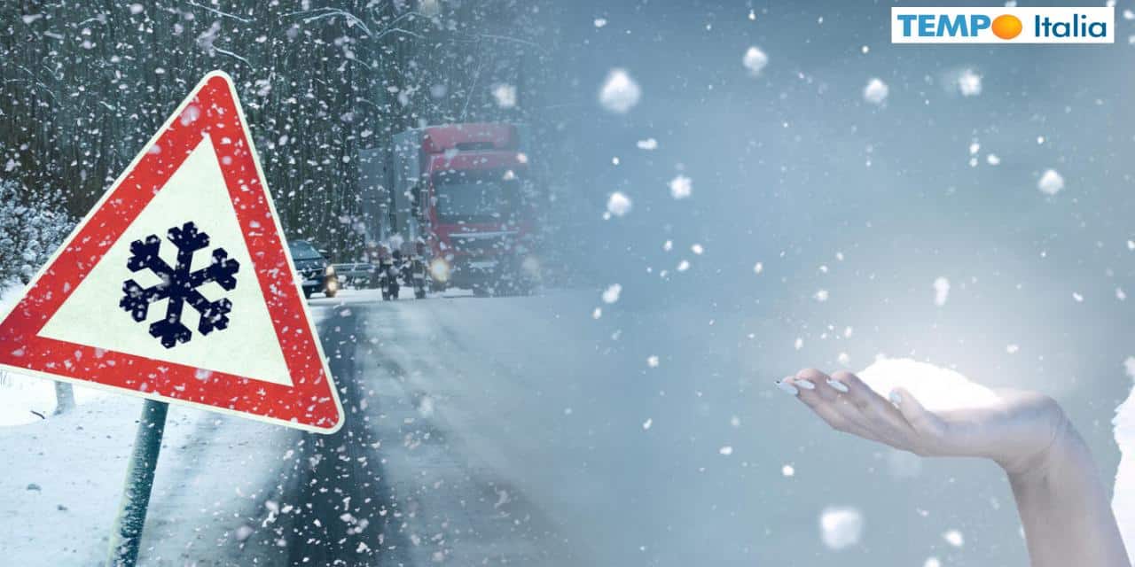 Meteo: torna la neve da martedì 25 Febbraio, le aree più coinvolte