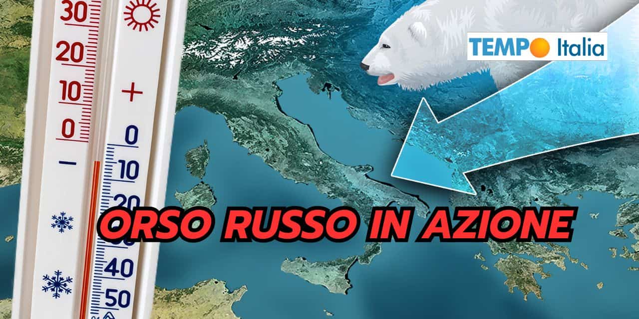 GELO RUSSO in arrivo, la data dello SCONQUASSO meteo